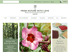 Tablet Screenshot of fromnaturewithlove.com